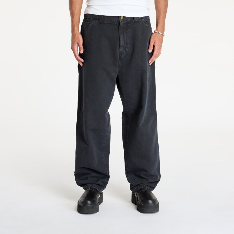 Nadrágok Carhartt WIP OG Single Knee Pant Black Stone Dyed XS-alacsony-ár
