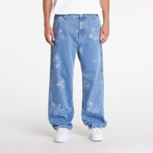 Nadrágok Carhartt WIP Stamp Pant Stamp Print/ Blue Bleached 26-alacsony-ár