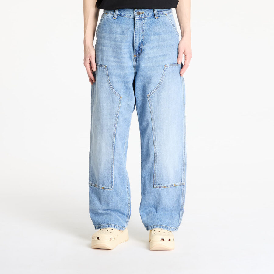 Nadrágok Carhartt WIP W' Brandon Double Knee Pant Blue Burst Washed XS-alacsony-ár