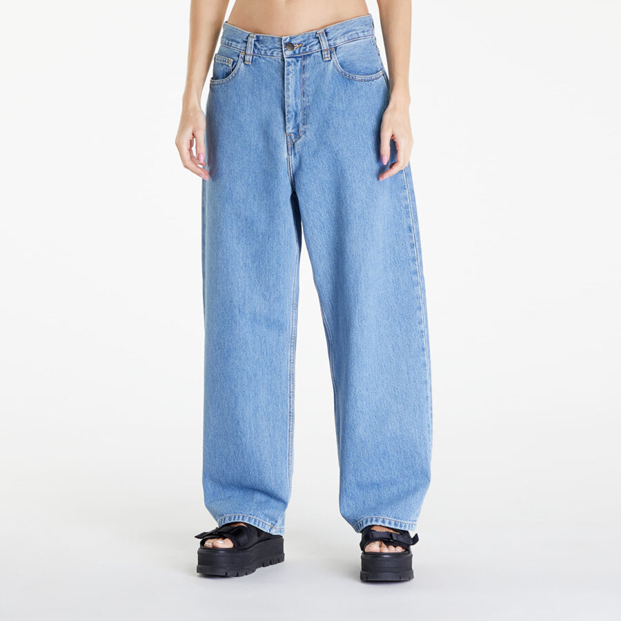 Nadrágok Carhartt WIP W' Brandon Pant Blue Stone Bleached M-alacsony-ár