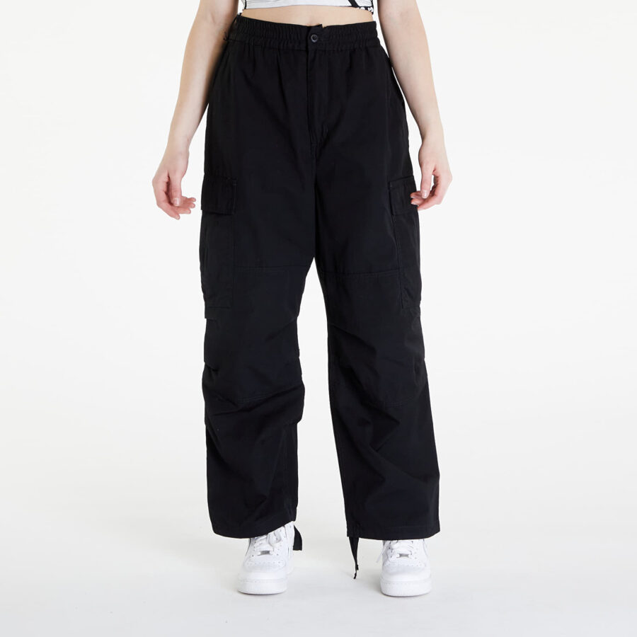 Nadrágok Carhartt WIP W' Jet Cargo Pants Black Rinsed XS-alacsony-ár