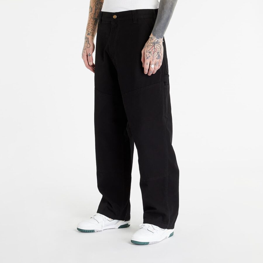 Nadrágok Carhartt WIP Wide Panel Pant Black Rinsed XS-alacsony-ár