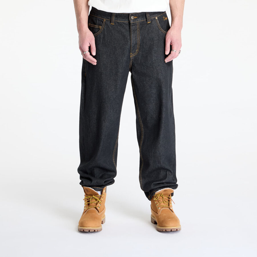 Nadrágok DIME Classic Relaxed Denim Pants Black washed 32-alacsony-ár