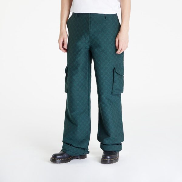 Nadrágok Daily Paper Imani Monogram Pants Pine Green XS-alacsony-ár