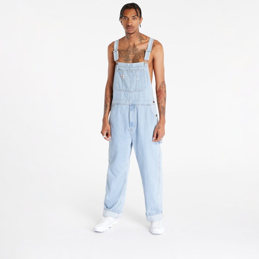 Nadrágok Dickies Dickies Classic Denim Bib Vintage Aged Blue S-alacsony-ár