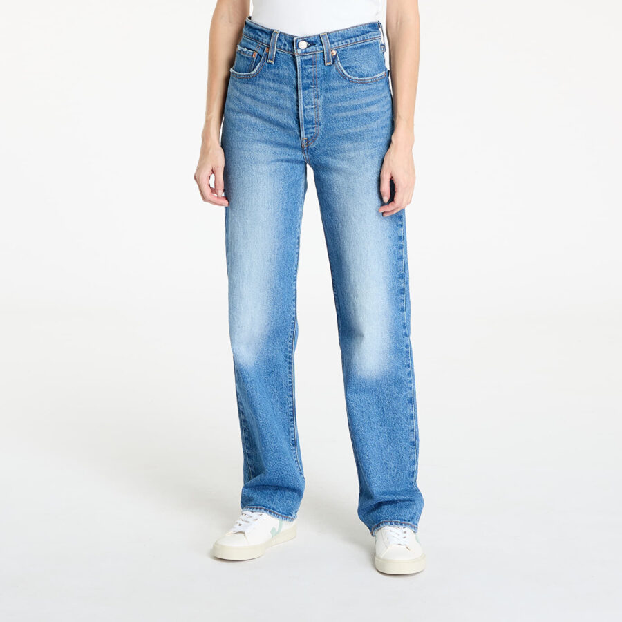 Nadrágok Levi's® Ribcage Full Length Jeans Blue W29/L32-alacsony-ár
