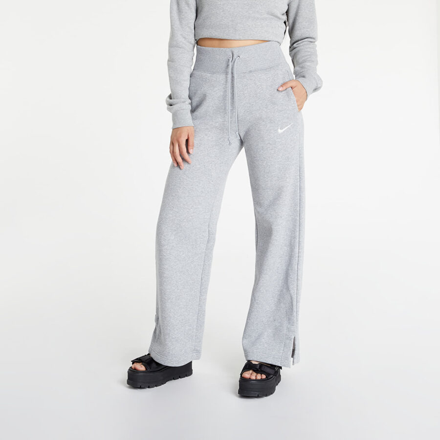 Nadrágok Nike Sportswear Phoenix Fleece Women's High-Waisted Wide-Leg Sweatpants Dk Grey Heather/ Sail S-alacsony-ár