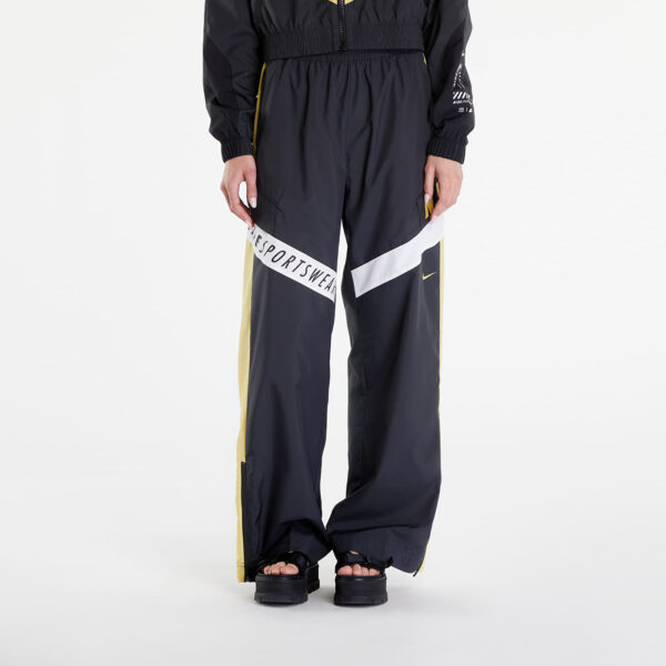 Nadrágok Nike Sportswear Women's High-Waisted Pants Dk Smoke Grey/ Saturn Gold/ White S-alacsony-ár