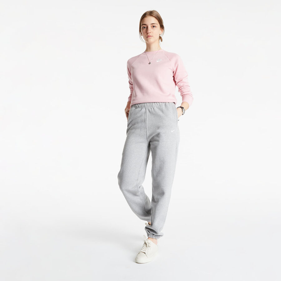 Nadrágok NikeLab Women's Fleece Pants Dk Grey Heather/ White XL-alacsony-ár
