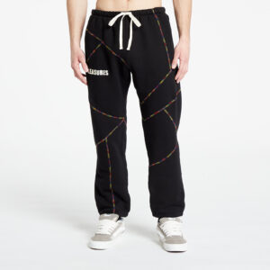 Nadrágok PLEASURES Vein Sweatpants Black S-alacsony-ár