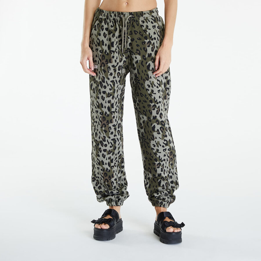 Nadrágok Patta Femme Leopard Jogging Pants Dusty Olive XXL-alacsony-ár