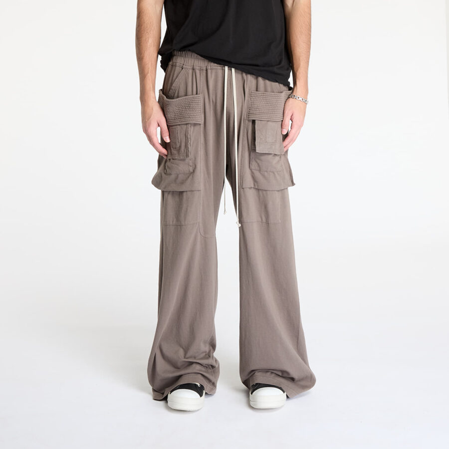 Nadrágok Rick Owens DRKSHDW Creatch Wide Cargo Drawstring Dust L-alacsony-ár