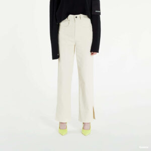 Nadrágok Sixth June Slit Wide Leg Pants Cream S-alacsony-ár