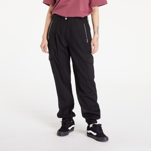 Nadrágok Tommy Jeans Stretch Cargo Pants Black W26/L30-alacsony-ár