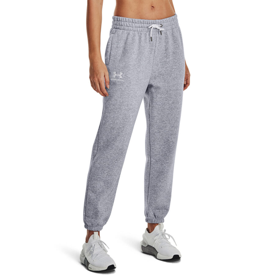Nadrágok Under Armour Icon Fleece Jogger Mod Gray Light Heather/ White XS-alacsony-ár