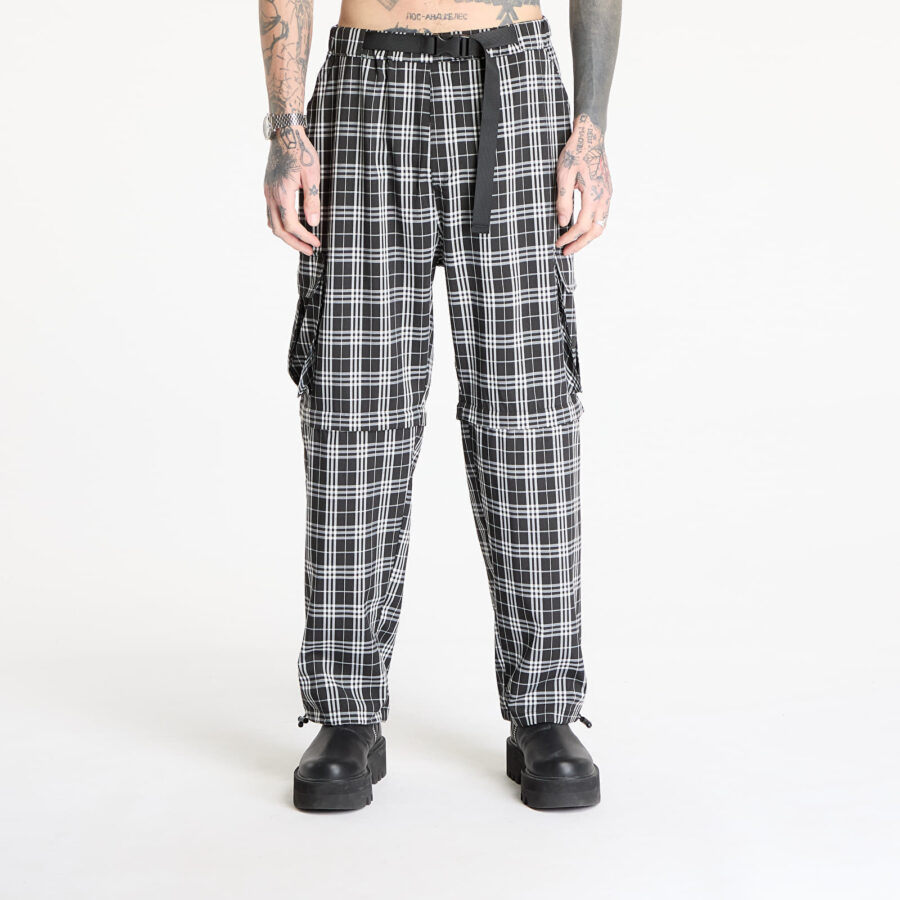 Nadrágok Wasted Paris M Yard Tartan Hunter Black/ White M-alacsony-ár