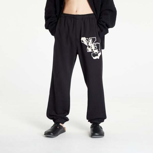 Nadrágok Y-3 Graphic French Terry Pants Black XL-alacsony-ár