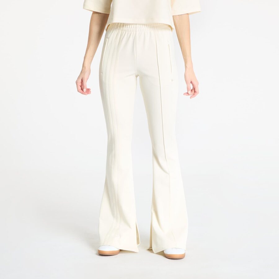 Nadrágok adidas 3 Stripes Flared Firebird Trackpant Cream White S-alacsony-ár