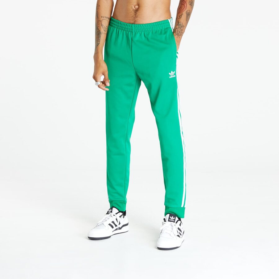 Nadrágok adidas Adicolor Classics Sst Track Pant Green/ White M-alacsony-ár