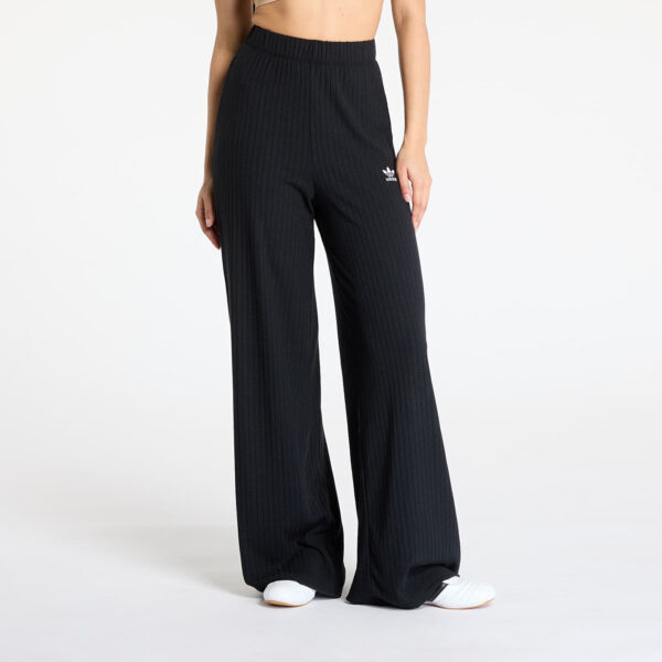 Nadrágok adidas Essentials Wide Rib Pants Black L-alacsony-ár