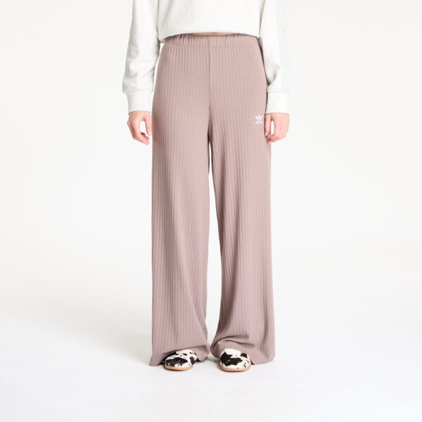 Nadrágok adidas Essentials Wide Rib Pants Trace Brown S-alacsony-ár