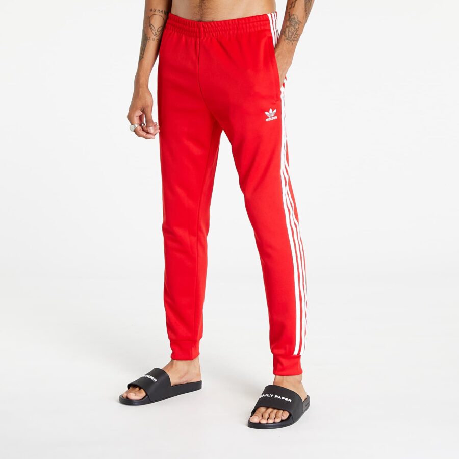 Nadrágok adidas Originals Adicolor Classics Sst Track Pant Better Scarlet/ White L-alacsony-ár