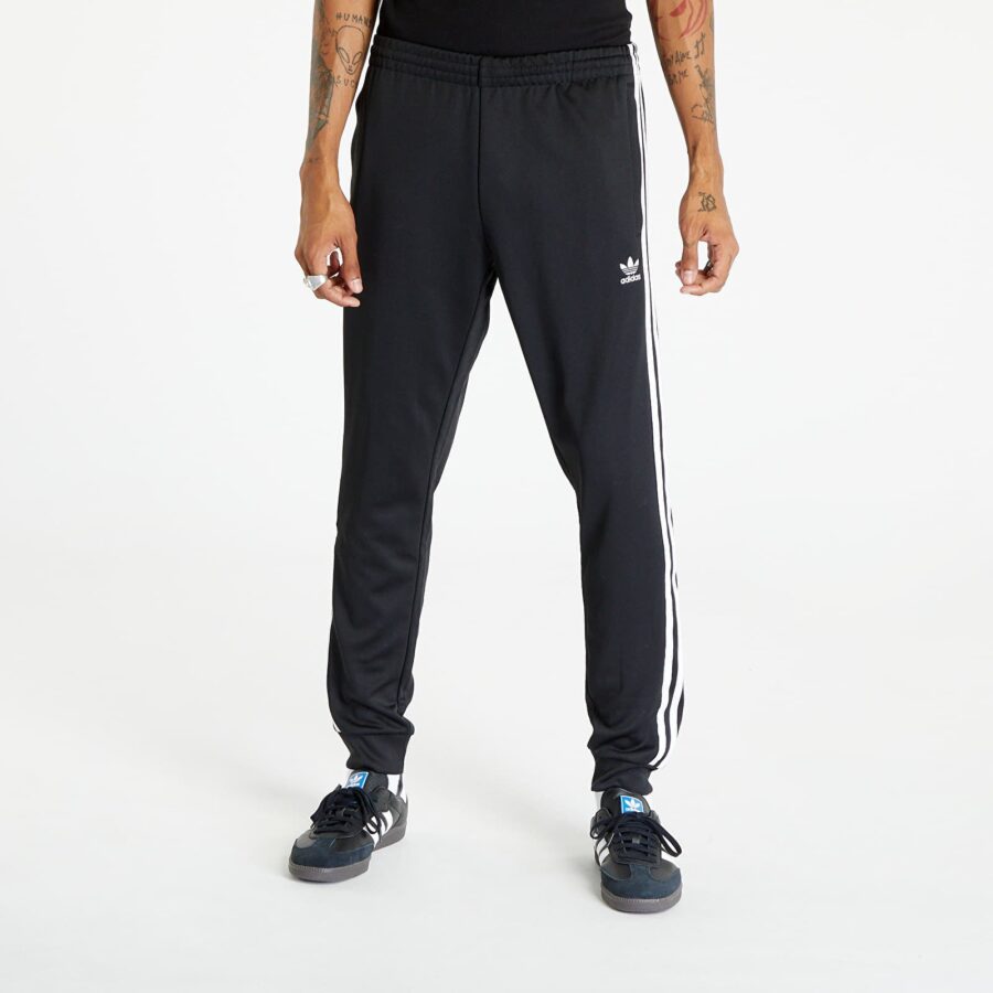 Nadrágok adidas Originals Sst Track Pant Black/ White S-alacsony-ár