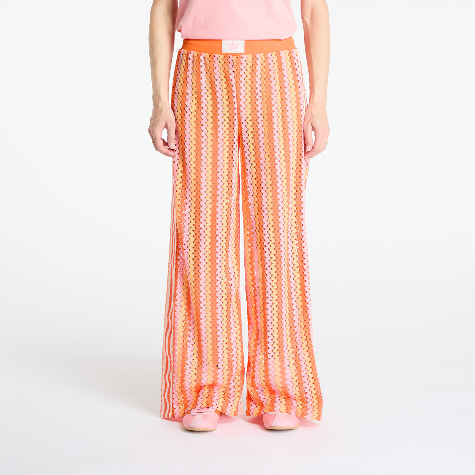 Nadrágok adidas Originals Summer Glow Firebird Track Pant Semi Lucid Fuchsia/ Hazy Orange/ Semi Solar Orange XS-alacsony-ár
