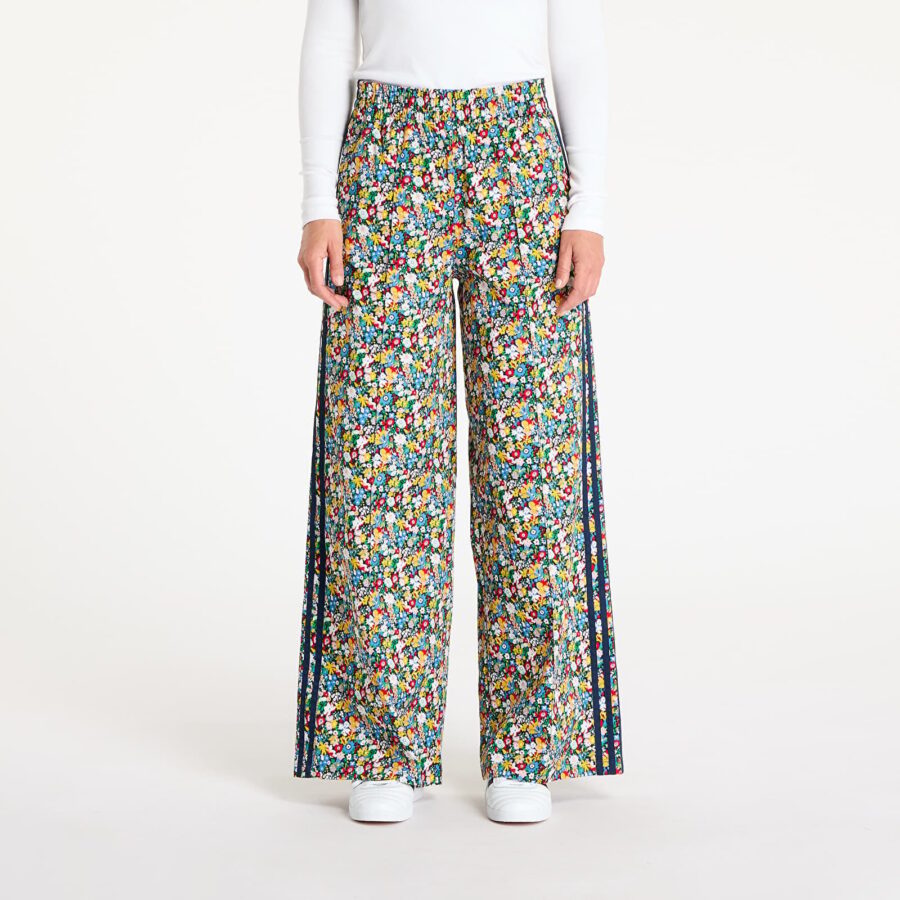 Nadrágok adidas Originals X Liberty London Wide Leg Trackpants Multicolor/ Night Indigo XS-alacsony-ár