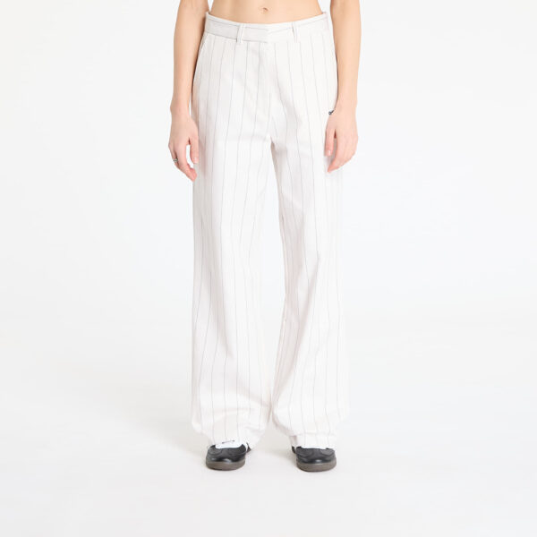 Nadrágok adidas Pinstripe Twill Loose Pants White/ Off White/ Night Indigo 34-alacsony-ár