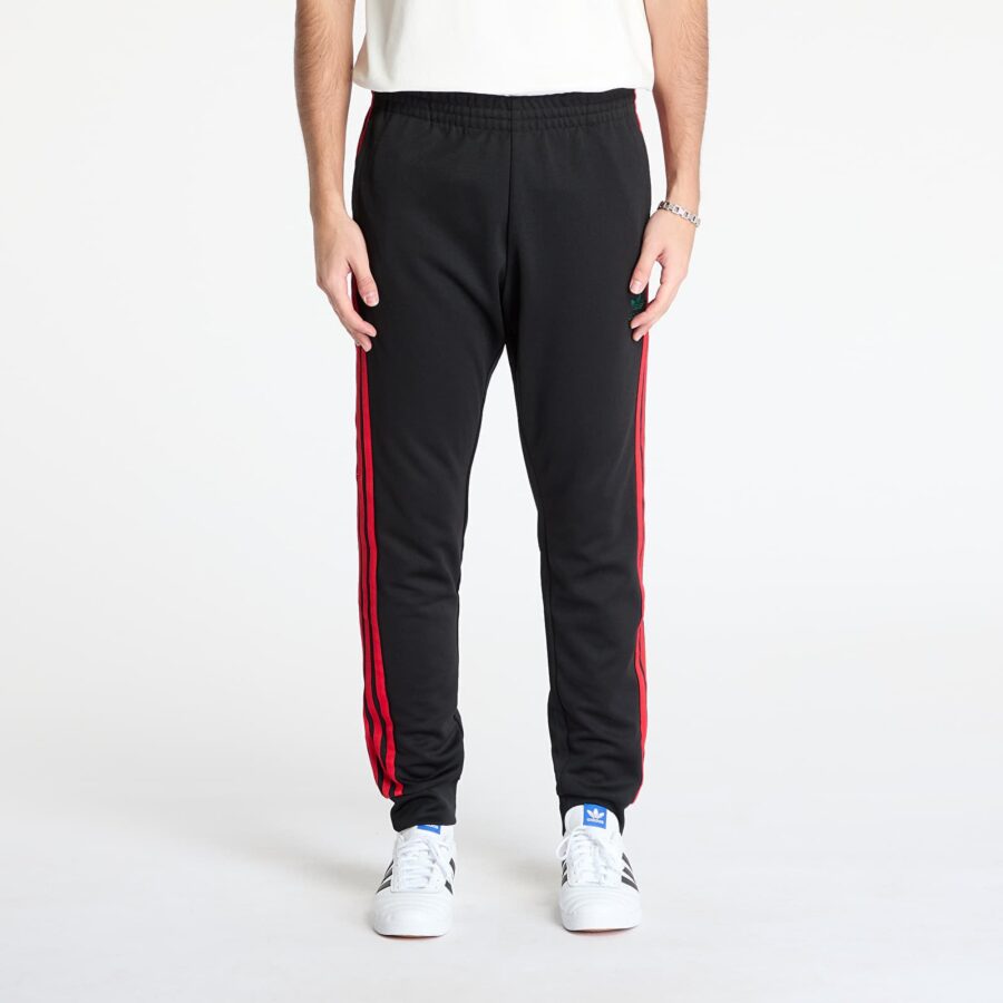 Nadrágok adidas Sst Adicolor Classics Trackpant Black/ Better Scarlet XL-alacsony-ár