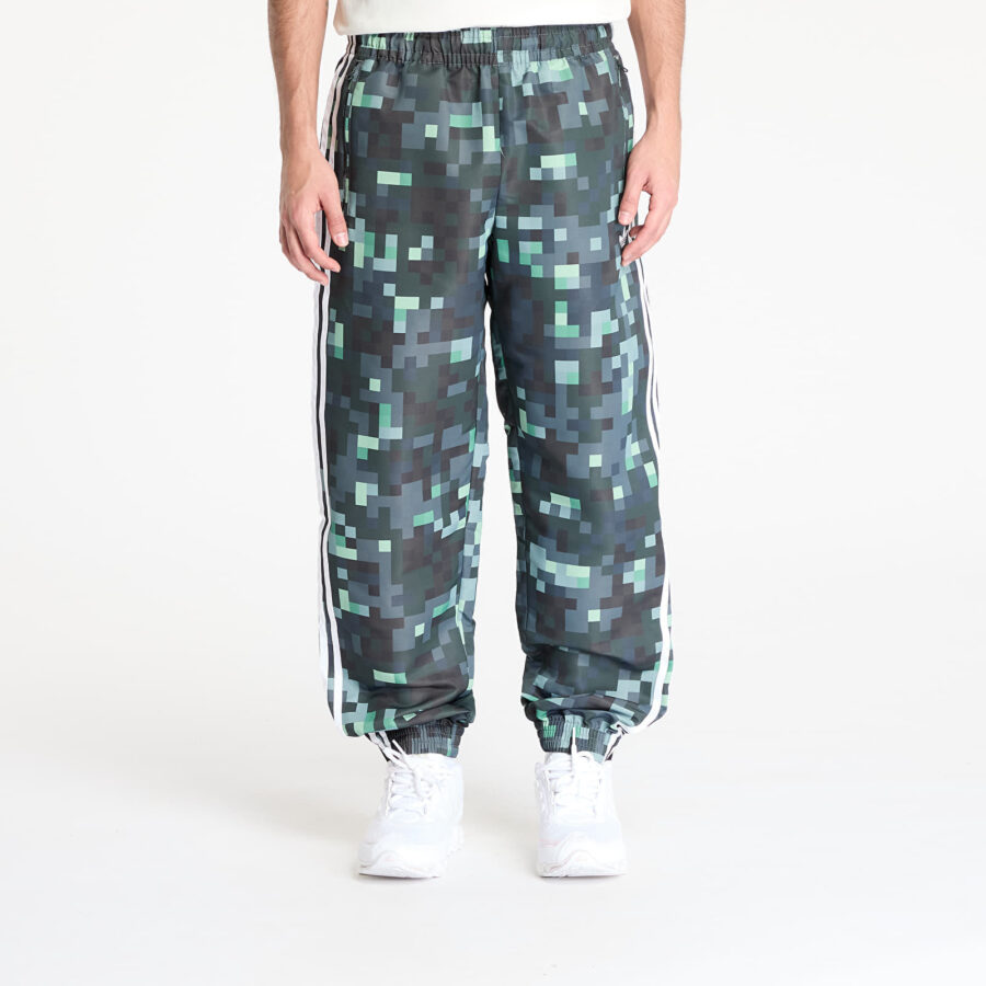 Nadrágok adidas x Minecraft Trackpant Green/ Silver Pebble/ Magic Lime S-alacsony-ár