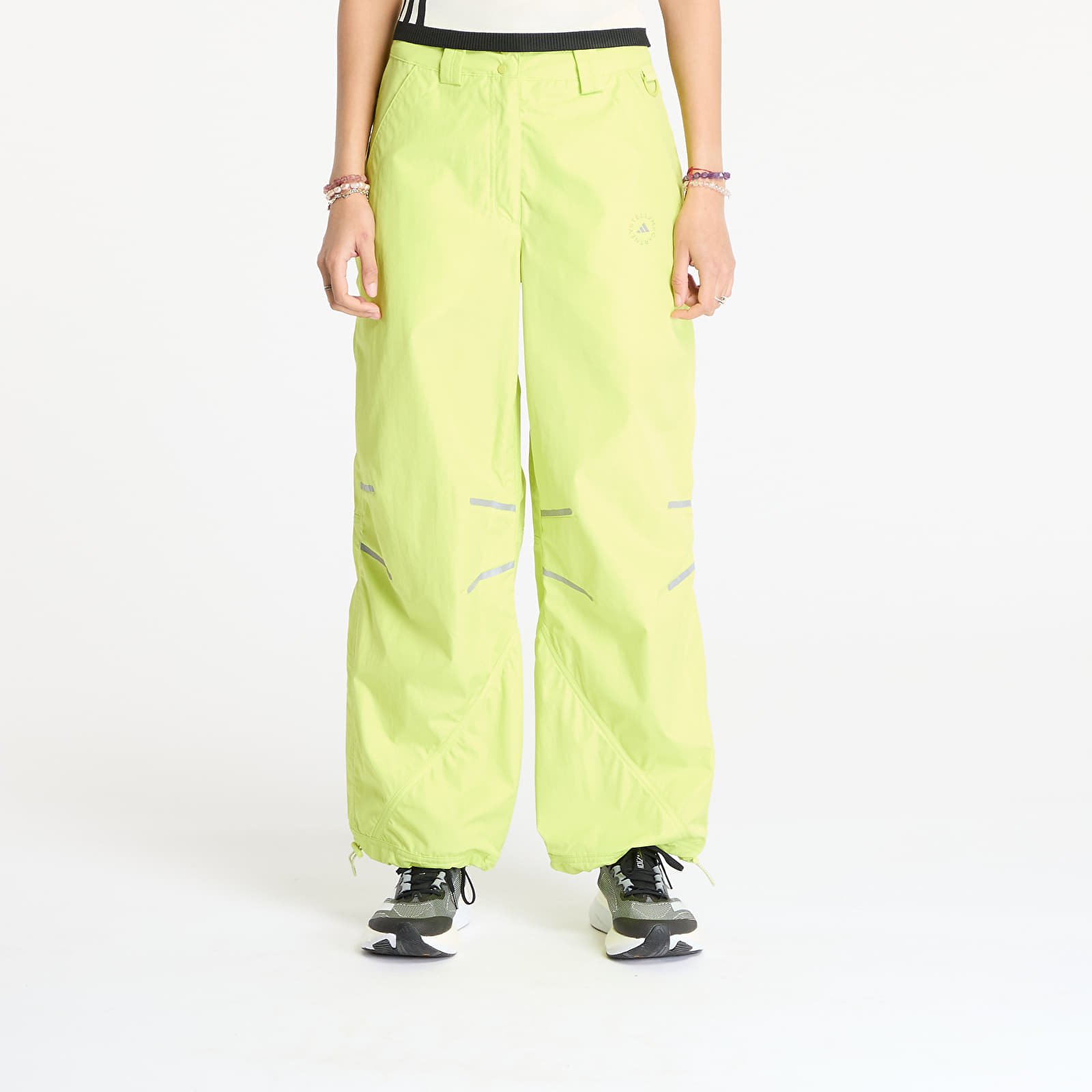 Nadrágok adidas x Stella McCartney Woven Trackpants Green/ Bahia Glow XS-alacsony-ár