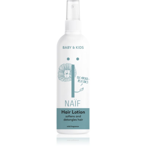 Naif Baby & Kids Hair Lotion öblítés nem igénylő tápláló kondicionáló a könnyű kifésülésért 150 ml-Eredeti
