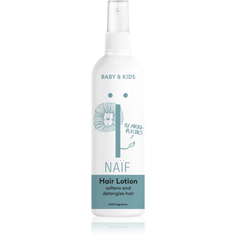 Naif Baby & Kids Hair Lotion öblítés nem igénylő tápláló kondicionáló a könnyű kifésülésért 150 ml-Eredeti