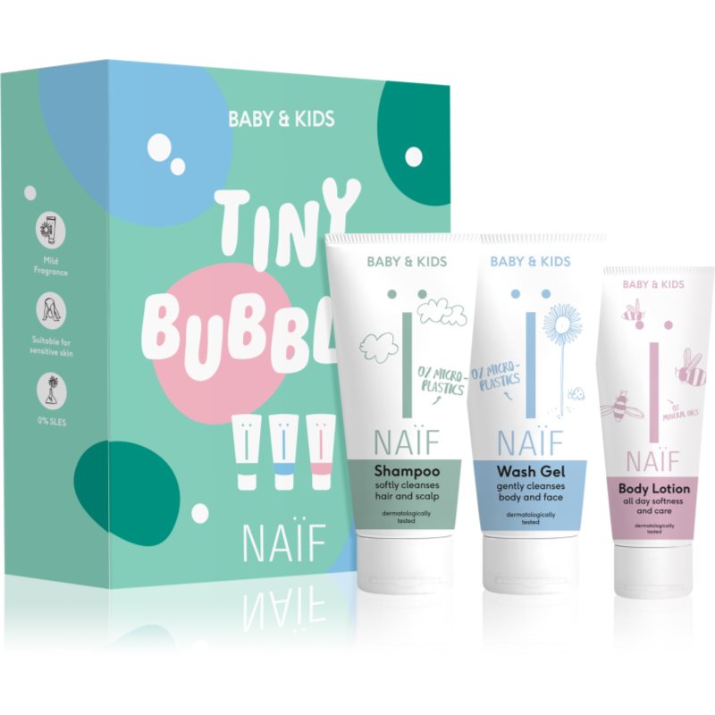 Naif Baby & Kids Tiny Bubbles ajándékszett gyermekeknek születéstől kezdődően-Ár