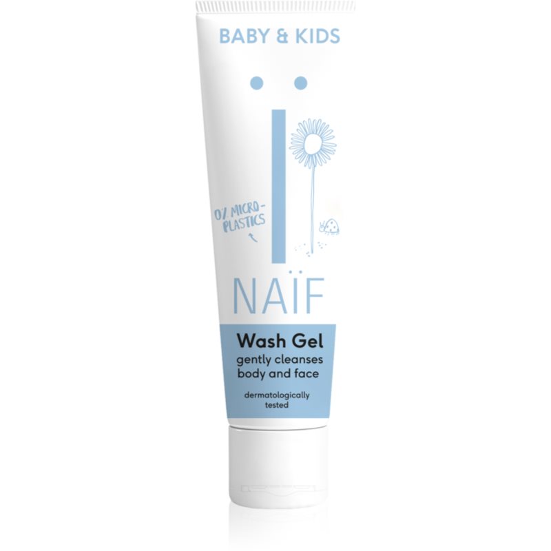 Naif Baby & Kids Wash Gel tisztító gél gyerekeknek és csecsemőknek testre és arcra 30 ml-Ár