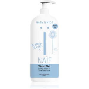 Naif Baby & Kids Wash Gel tisztító gél gyerekeknek és csecsemőknek testre és arcra Refill Me 500 ml-Ár