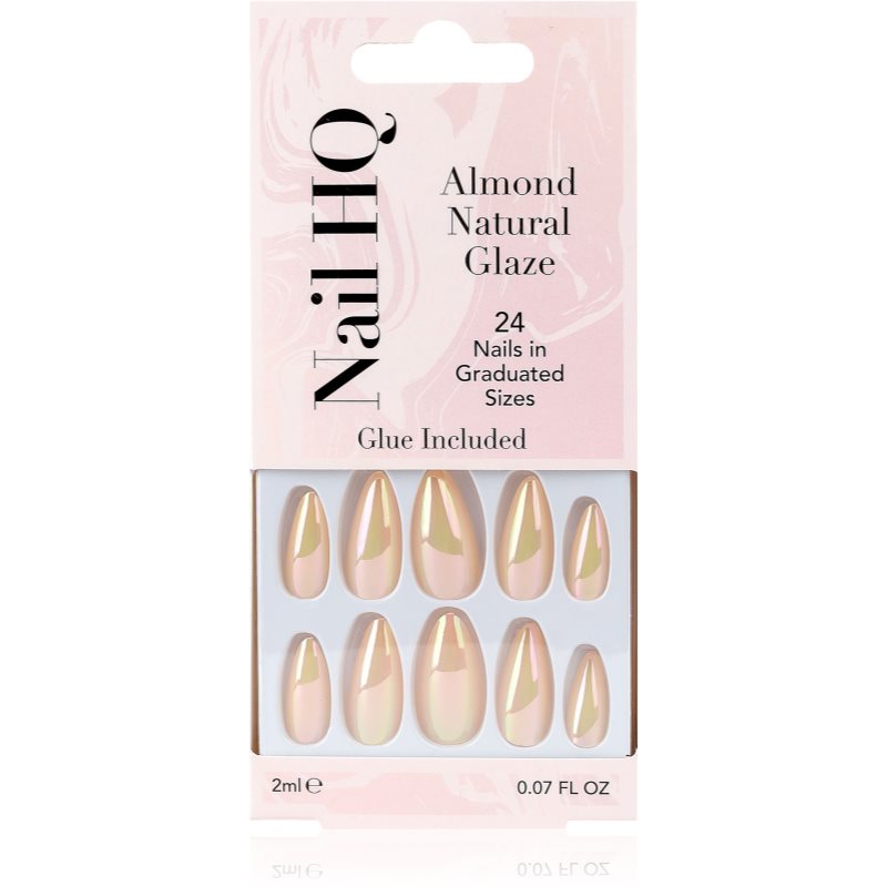 Nail HQ Almond műköröm Natural Glaze 24 db-Ár