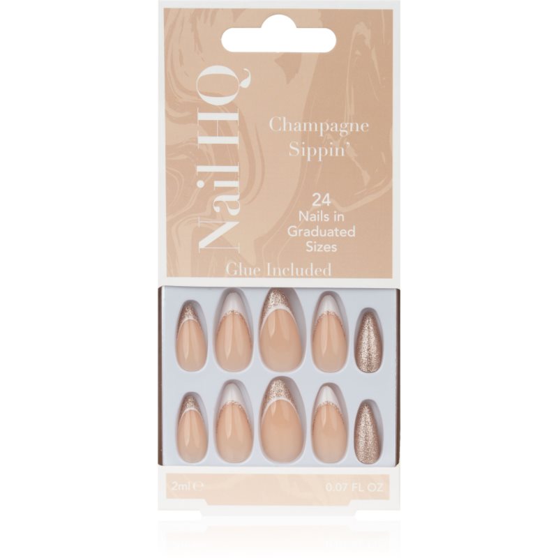 Nail HQ Almond műköröm Sparkling Wine Sippin' 24 db-Ár