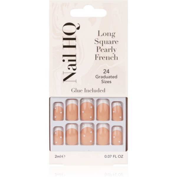 Nail HQ Long Square műköröm Pearly French 24 db-Ár