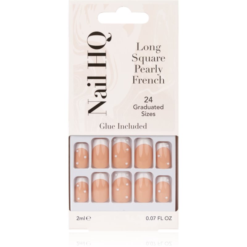 Nail HQ Long Square műköröm Pearly French 24 db-Ár