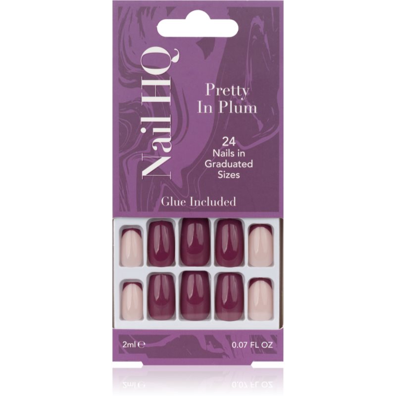 Nail HQ Square műköröm Pretty In Plum 24 db-Ár