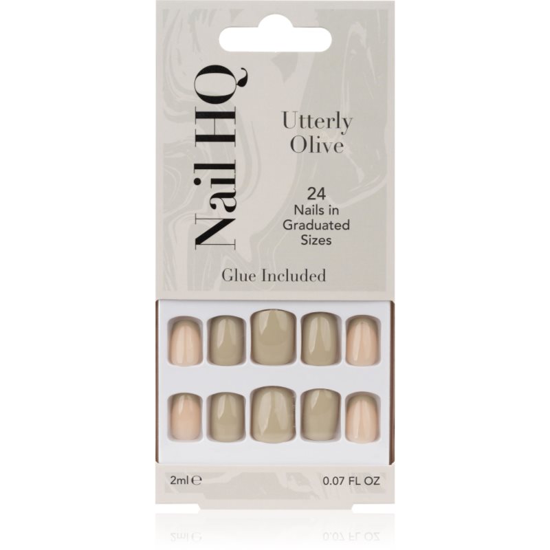 Nail HQ Square műköröm Utterly Olive 24 db-Ár