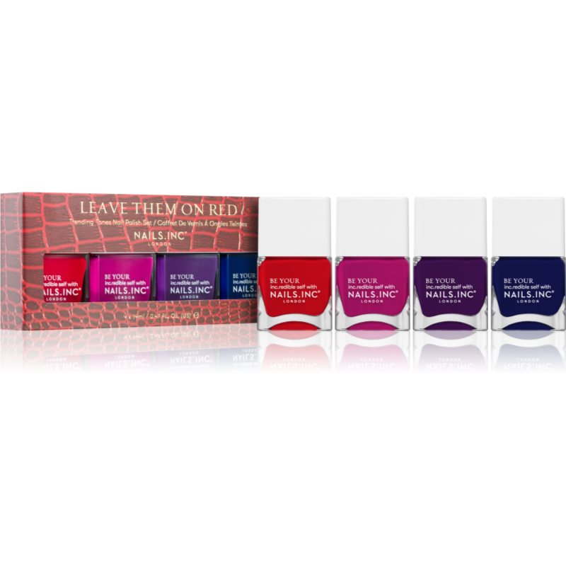 Nails Inc. Leave Them On Red körömlakk szett-Ár
