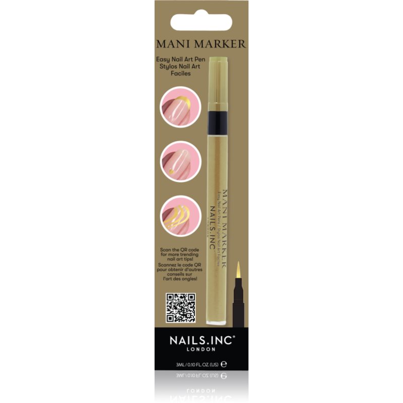 Nails Inc. Mani Marker díszítő körömlakk applikációs ceruza árnyalat Sunshine Gold 3 ml-ár