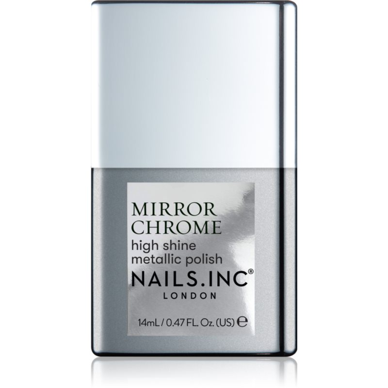 Nails Inc. Mirror Chrome körömlakk magasfényű árnyalat Silver Served 14 ml-Ár