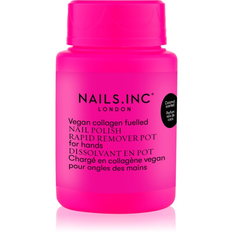 Nails Inc. Vegan Nail Polish Rapid Remover Pot körömlakklemosó aceton nélkül s vůní kokosu 50 ml-Ár