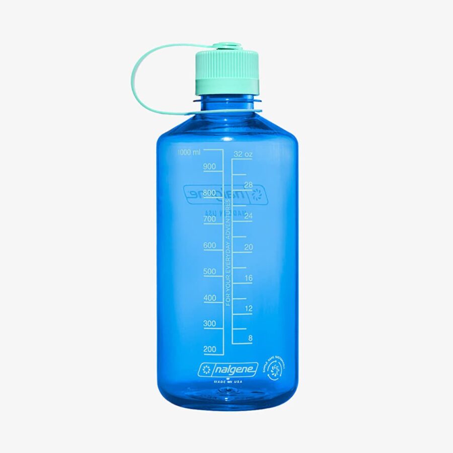 Nalgene 1000ml Narrow Mouth Sustain Water Bottle Cornflower Blue Universal-alacsony-ár
