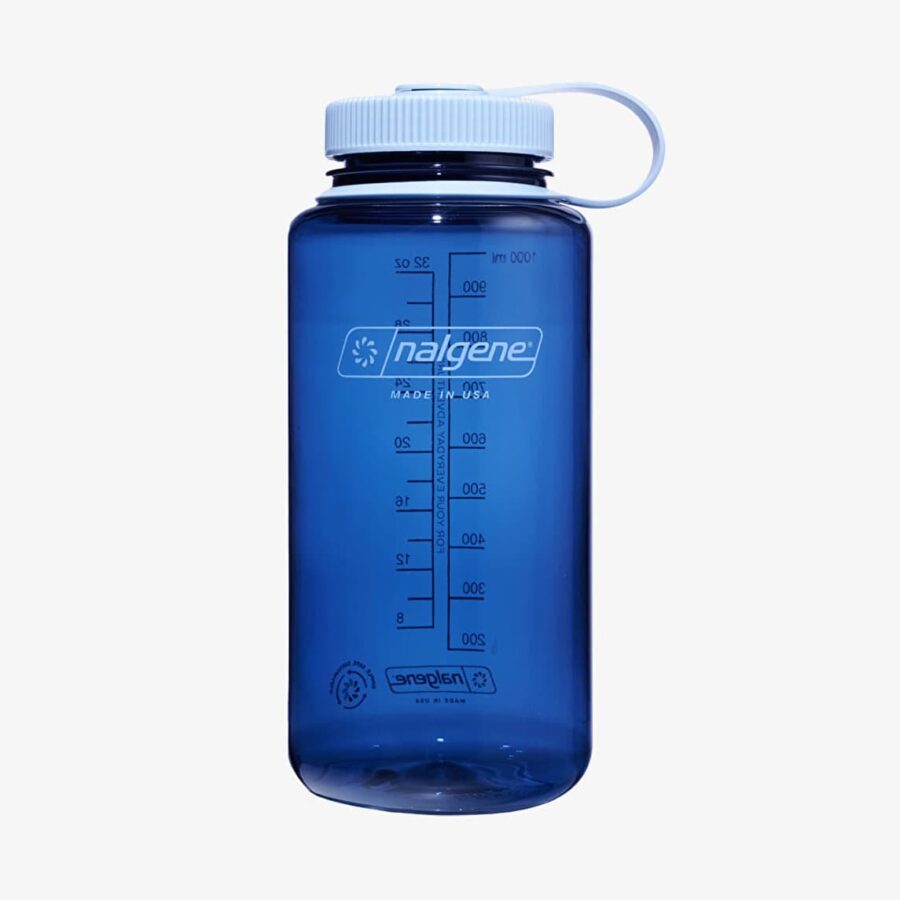 Nalgene 1000ml Wide Mouth Sustain Water Bottle Indigo Universal-alacsony-ár